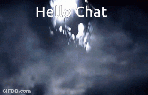 Gray Background Saying Hello Chat GIF