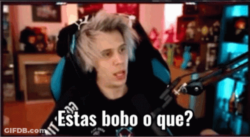 Gray-Haired Man At Microphone Estas Bobo O Que GIF