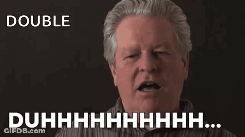Gray Haired Man Funny Face Double Duhhhh GIF