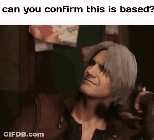 Gray-Haired Man Holding Gun Says Can You Confirm This Is Based GIF