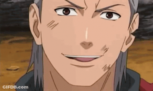Gray Haired Man Smiling Close Up GIF