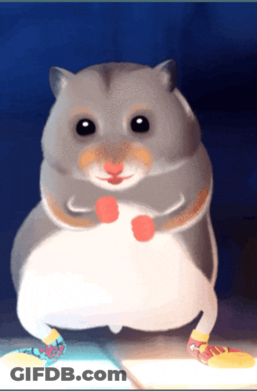 Gray Hamster Dance Dancefloor GIF
