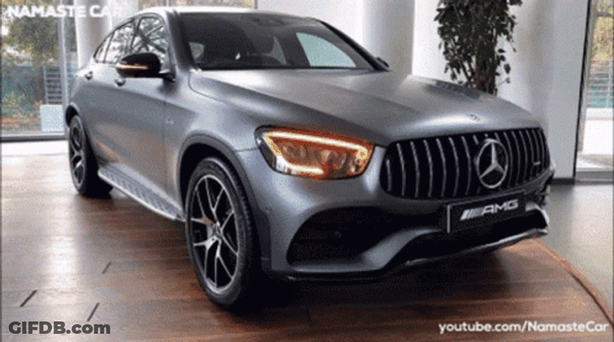 Gray Mercedes-Benz GLC-Class AMG GIF