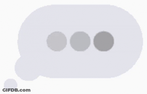 Gray Speech Bubble With Three Dots GIF