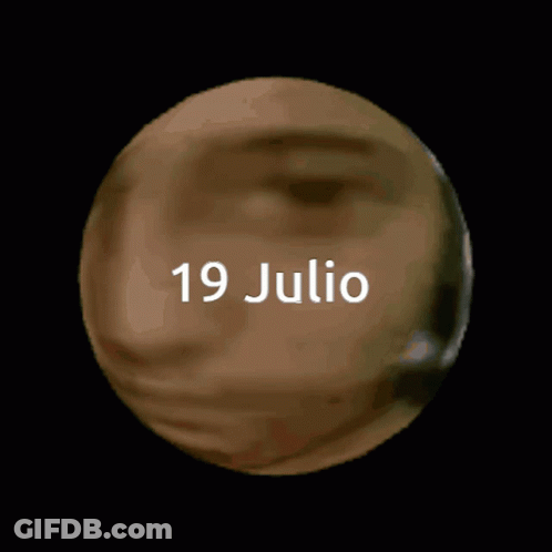 Gray Sphere With 19 Julio GIF