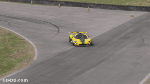 Gray Sports Car Driving GIF