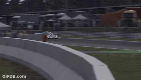 Gray Sports Car Driving GIF