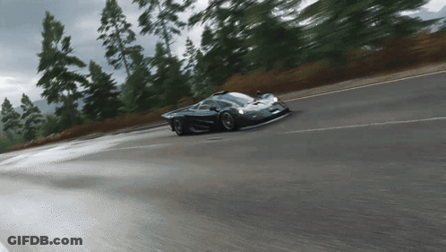 Gray Sports Car With License Plate A GIF