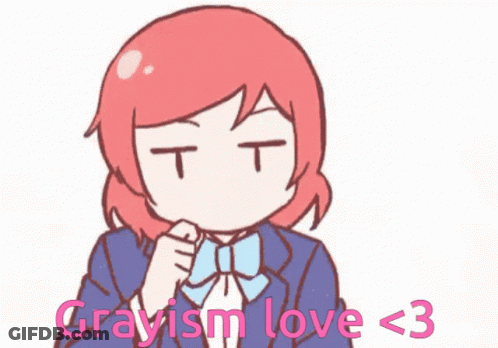 Grayism Love < 3 Is Written On The Bottom Of This Cartoon GIF
