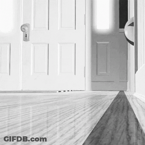 Grayscale Toy Story Bouncing Ball GIF
