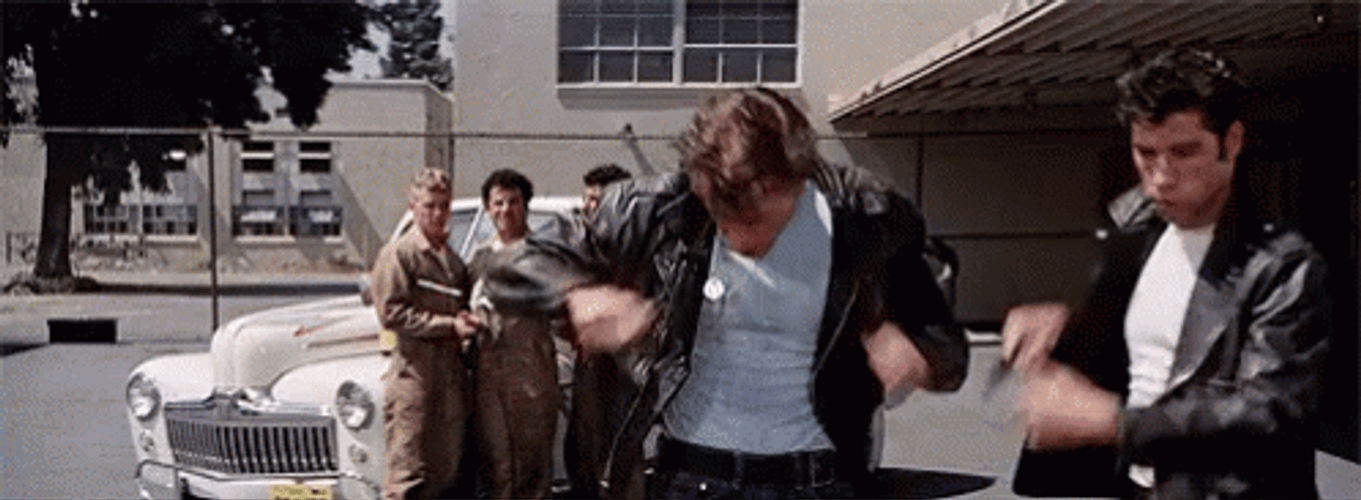 Grease Danny And Kenickie GIF