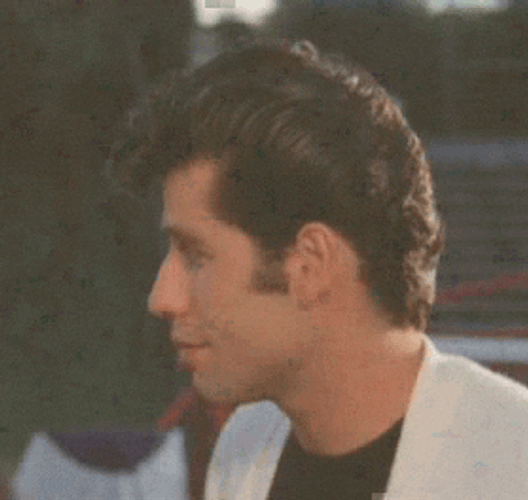 Grease Danny Zuko Reaction GIF