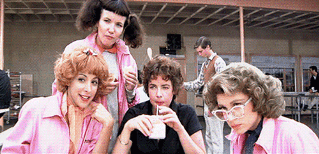 Grease Original Pink Ladies GIF