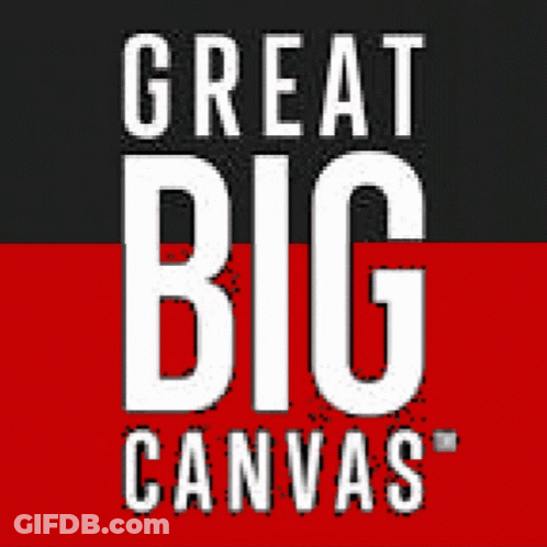Great Big Canvas Logo Black And Red Background GIF