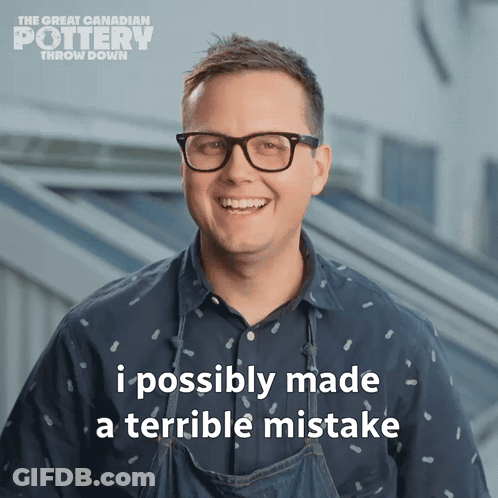 Great Canadian Pottery Throw Down Poster With Smiling Man GIF