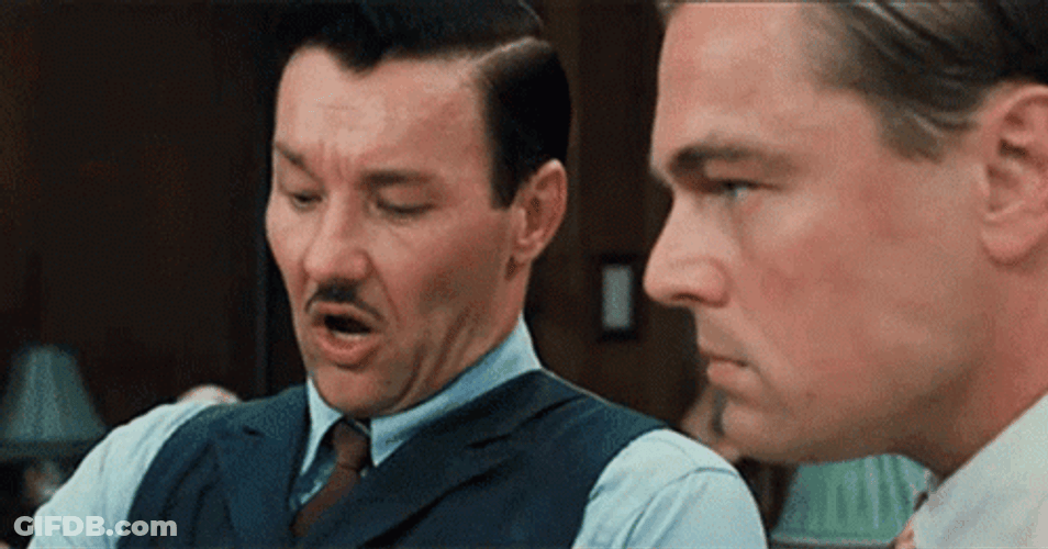 Great Gatsby Angry Leonardo DiCaprio GIF