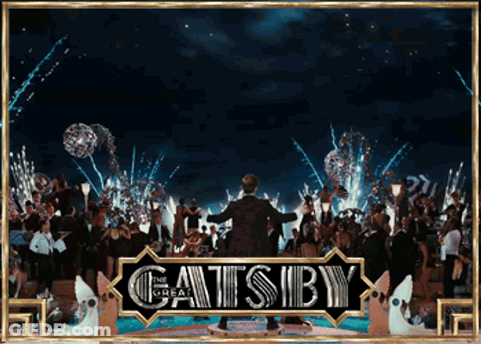 Great Gatsby Fireworks GIF