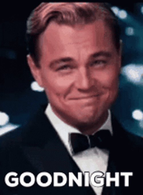 Great Gatsby Leonardo DiCaprio Goodnight GIF