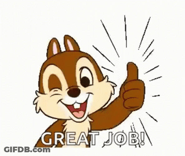 Great Job Chipmunks GIF