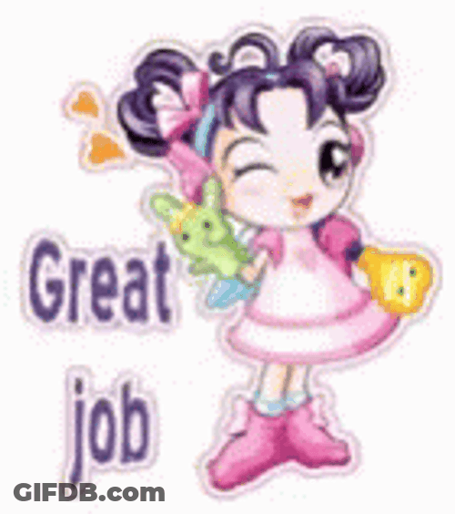 Great Job Kawaii Girl GIF