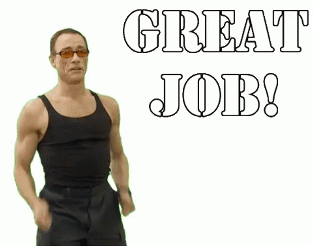 Great Job Meme Man In Tshirt Thumbs Up GIF