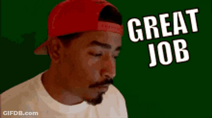 Great Job Smirk With Thumbs Up GIF