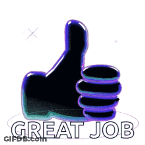 Great Job Thumbs Up GIF
