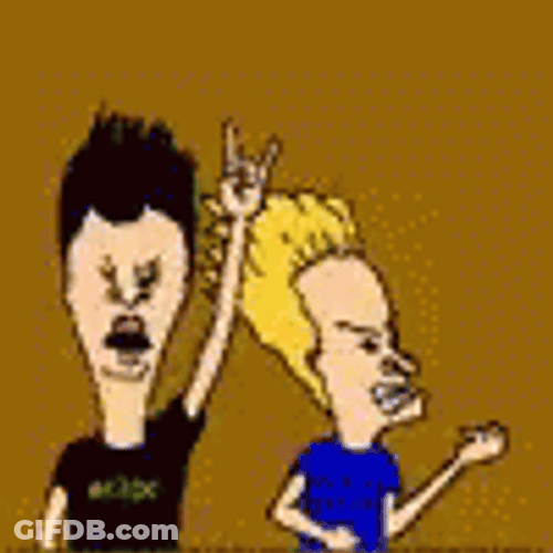 Great Minds Think Alike Beavis And Butthead GIF