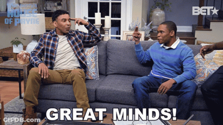 Great Minds Think Alike Doc Shaw GIF
