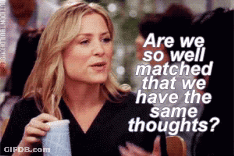 Great Minds Think Alike Jessica Capshaw GIF