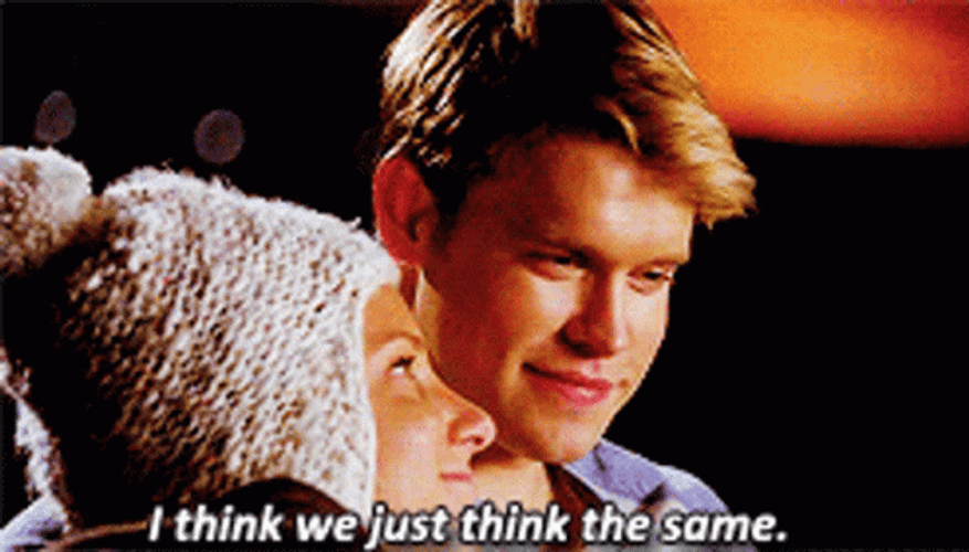 Great Minds Think Alike Sam Evans Glee GIF