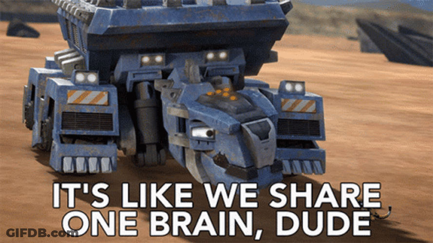 Great Minds Think Alike Ton-Ton Robot GIF