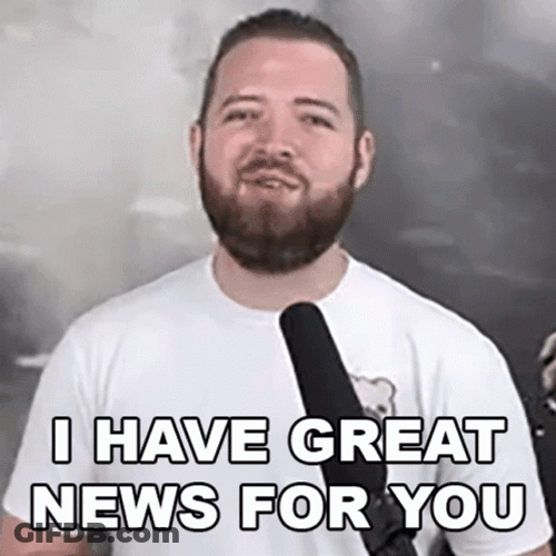 Great News Bearded Man GIF