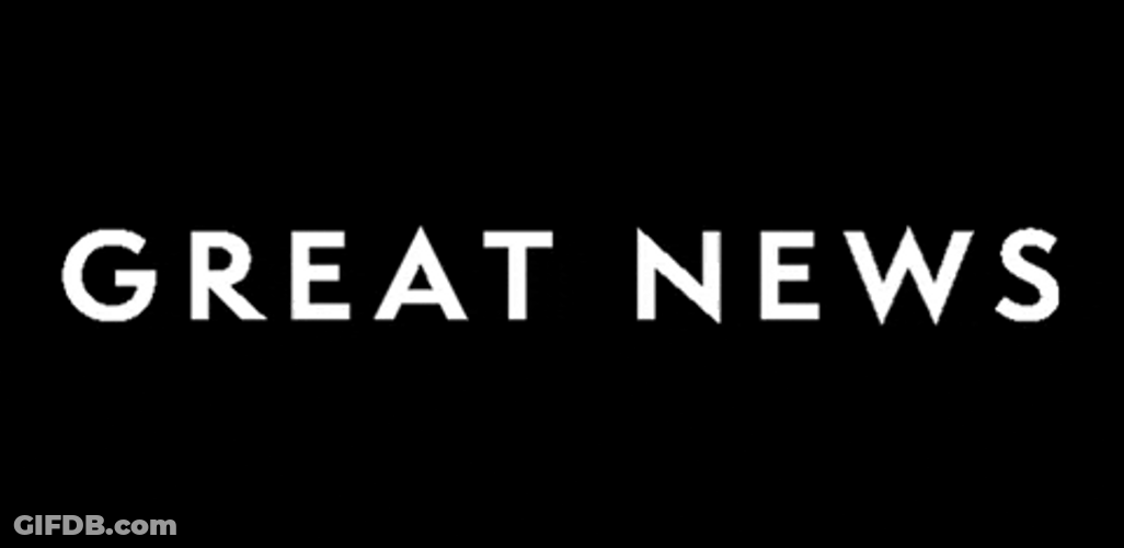 Great News Black Background GIF