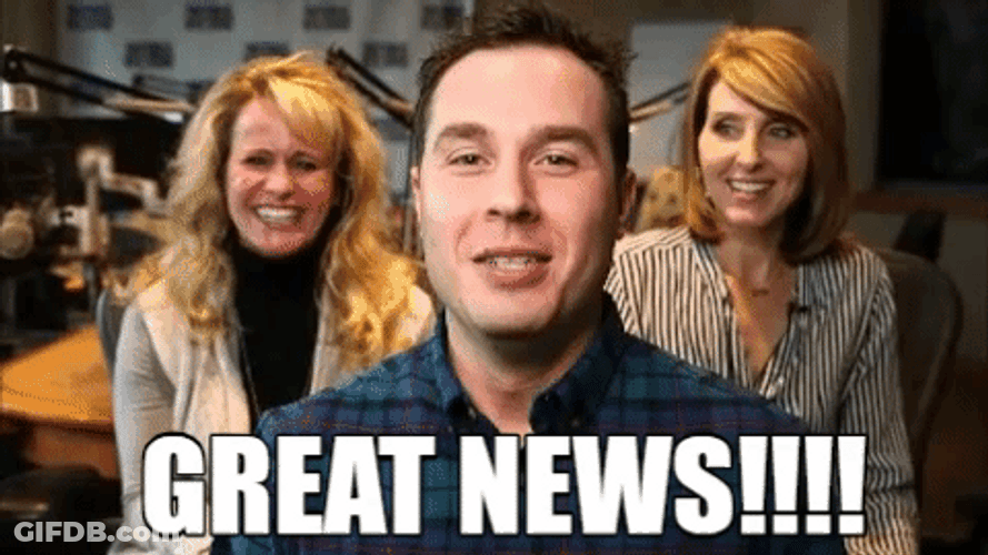 Great News Cheer GIF