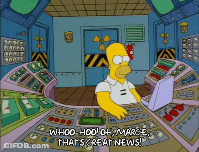Great News Homer Simpson GIF
