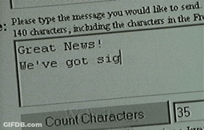 Great News Old Text GIF