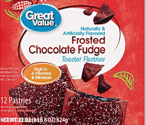 Great Value Chocolate Fudge Toaster Pastries GIF