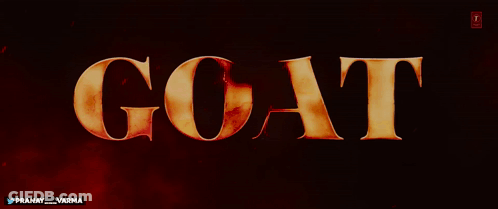 Greatest Of All Time Poster Red Background GIF