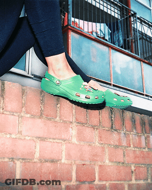 Gree Crocs Aesthetic Street Photography GIF