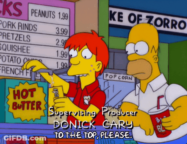 Greedy Homer Simpson To The Top Please GIF