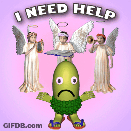 Green Acorn Needs Help GIF