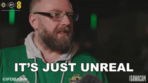 Green Adidas Bearded Man: It's Just Unreal GIF