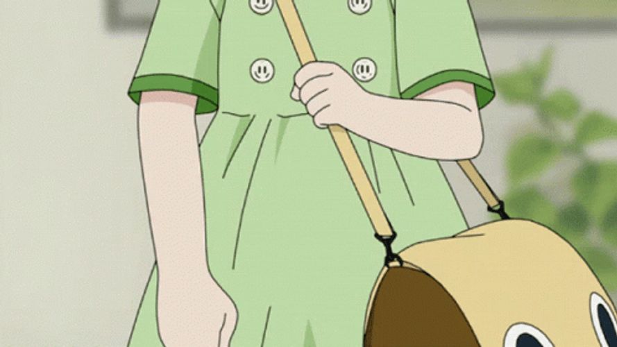 Green Aesthetic Anime Girl Pet GIF