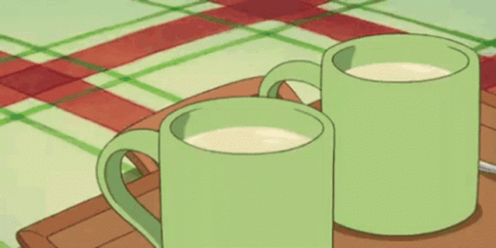 Green Aesthetic Ponyo Tea Mugs GIF