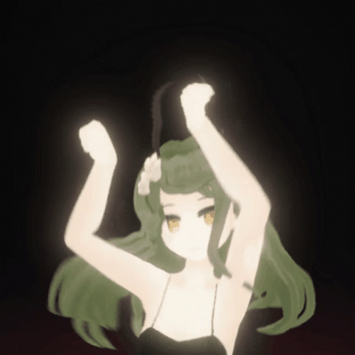 Green Aesthetic Yuni Luna Dance GIF