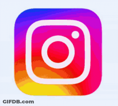 Green And Blue Instagram Icon With White Circle GIF