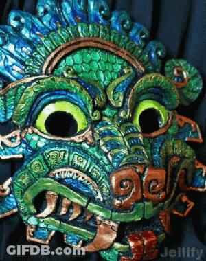 Green And Blue Mask Jellify GIF