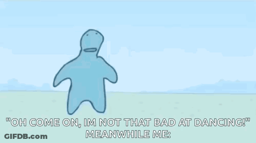 Green And Blue Monsters Dancing GIF