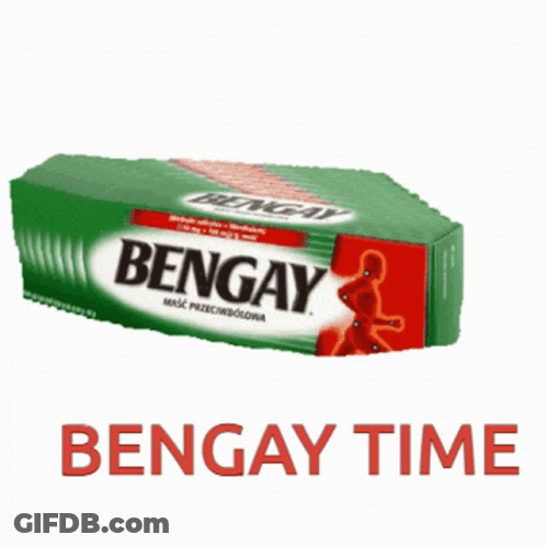 Green And Red Bengay Box GIF
